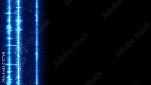 Blue digital audio wave on ...