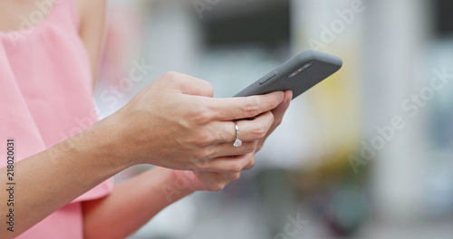 Photography Woman use of mobile phone