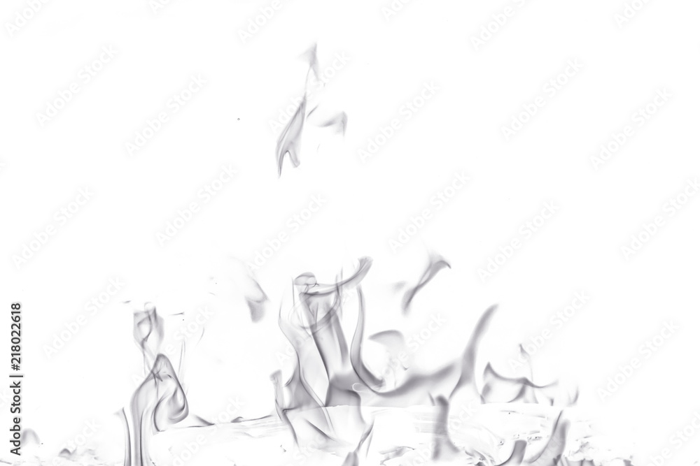 Abstract fire on white background Abstract fire on white background