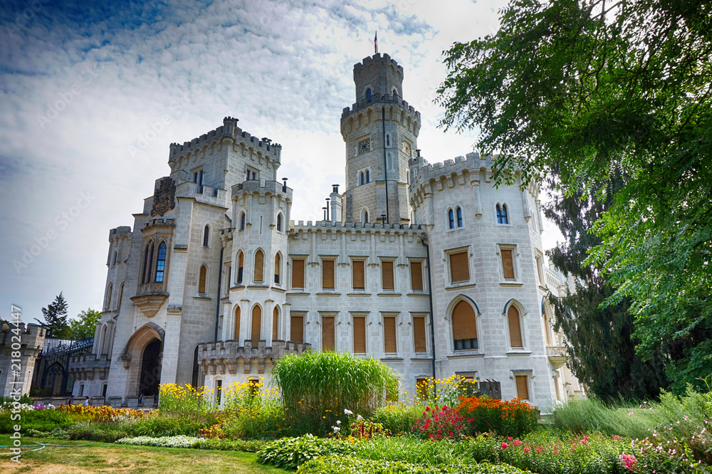 Hluboka castle in the czech republic