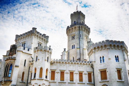 Hluboka castle in the czech republic