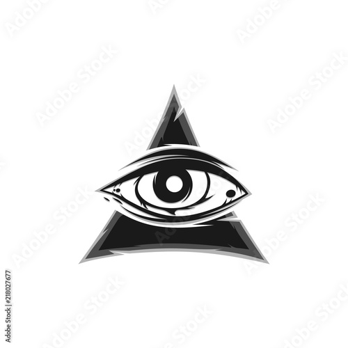 all seeing eye sign symbol vector
