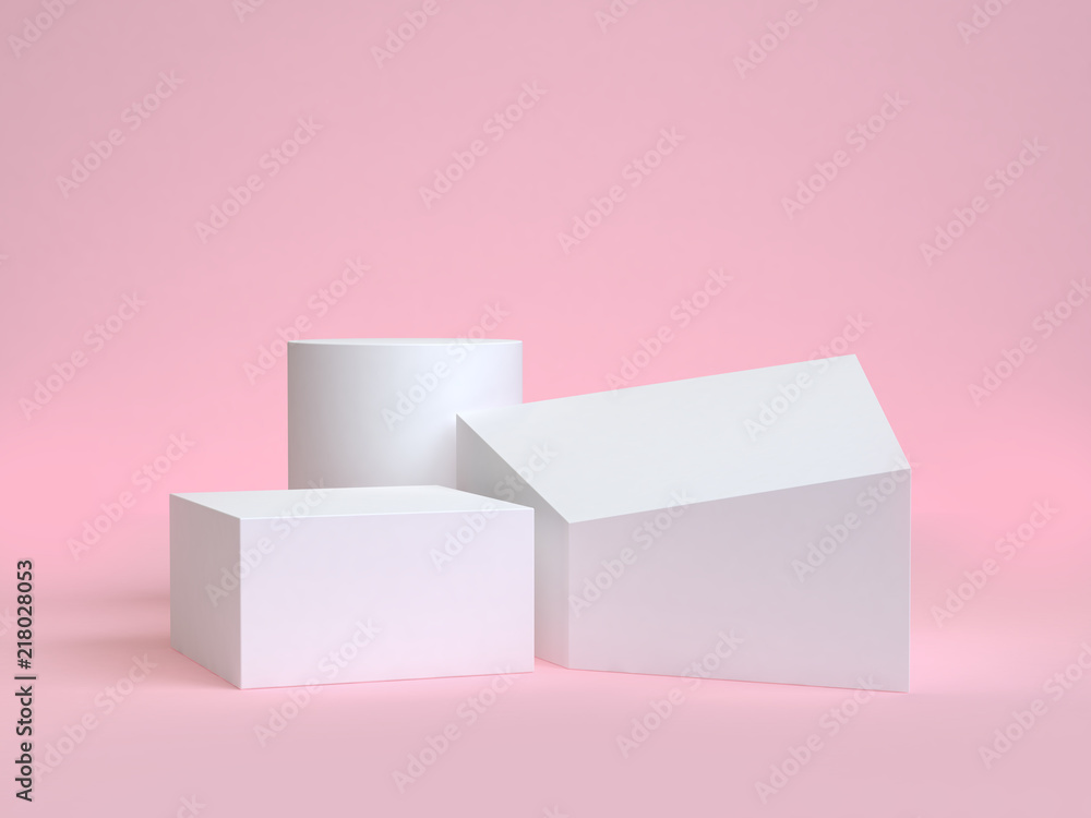 abstract geometric shape pink background 3d rendering abstract geometric shape pink background 3d rendering