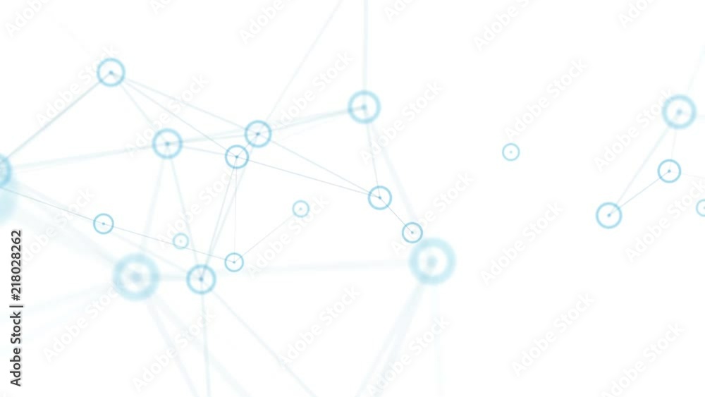 Network connected lines on white background Network connected lines on white background