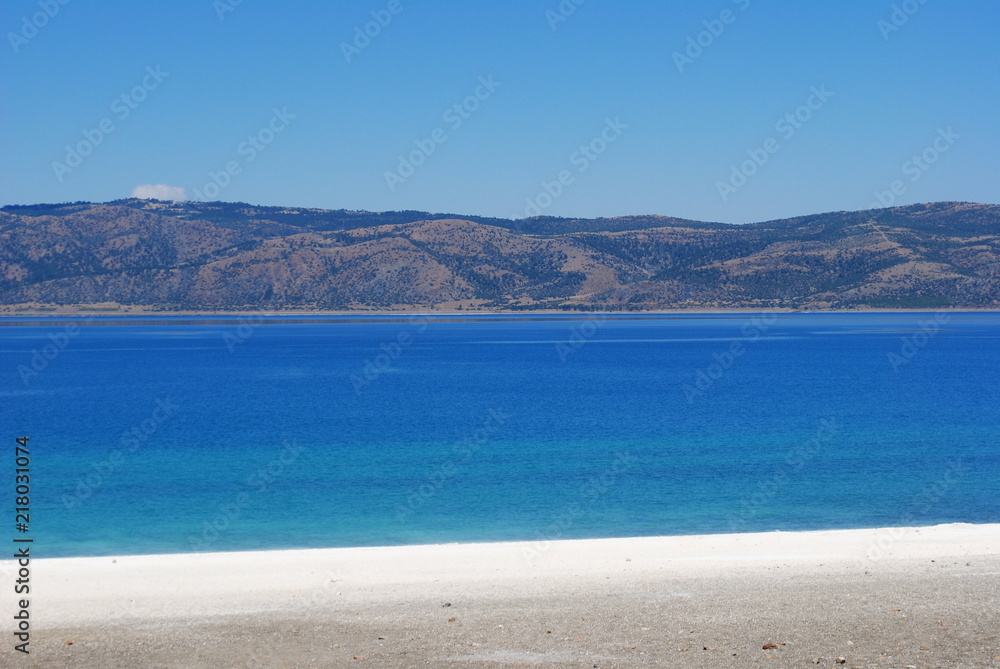 Lake Salda (Salda Golu) in Burdur province ,Turkey.