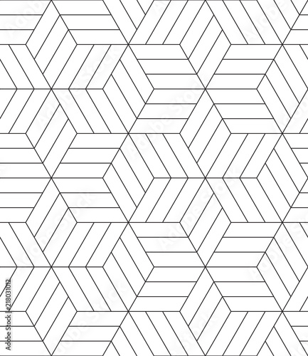 seamless monochrome striped geometric pattern.