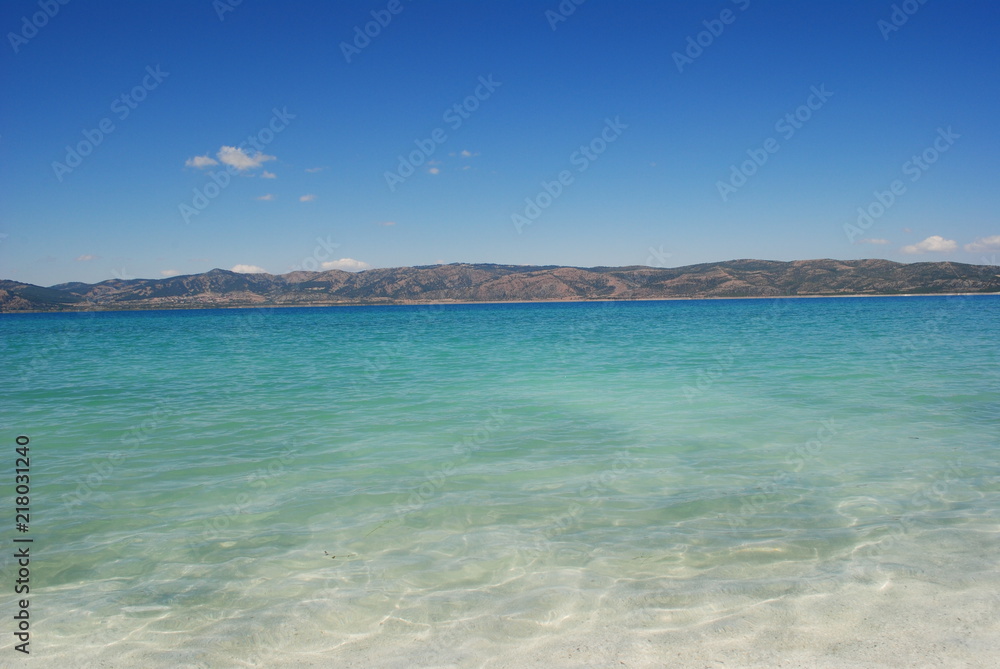 Lake Salda (Salda Golu) in Burdur province ,Turkey.