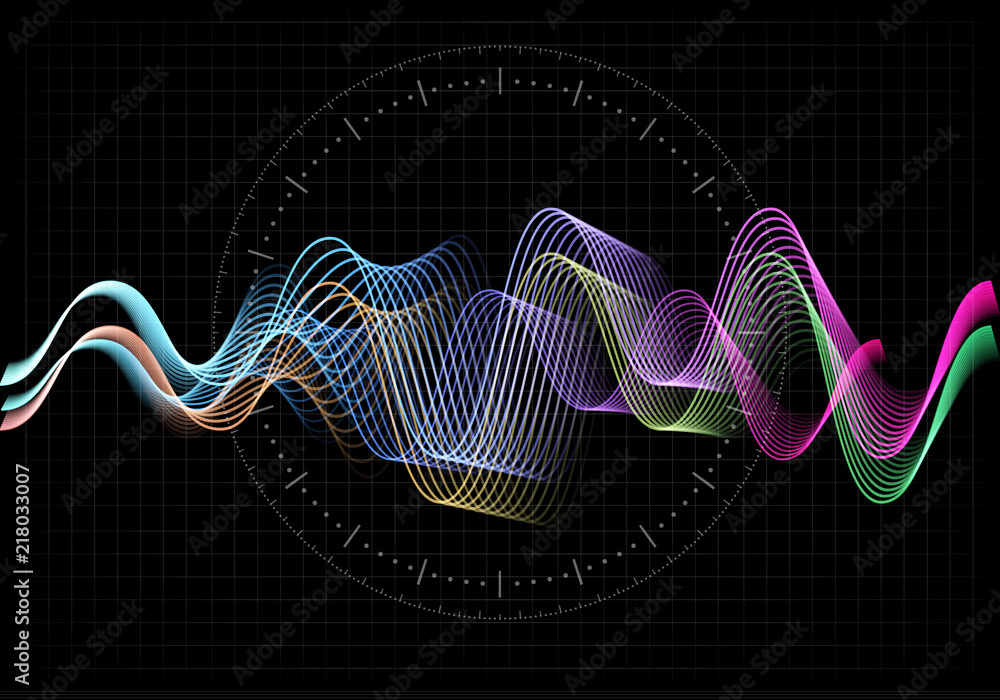 Equalizer vector illustration. Abstract wave icon set for music and ...