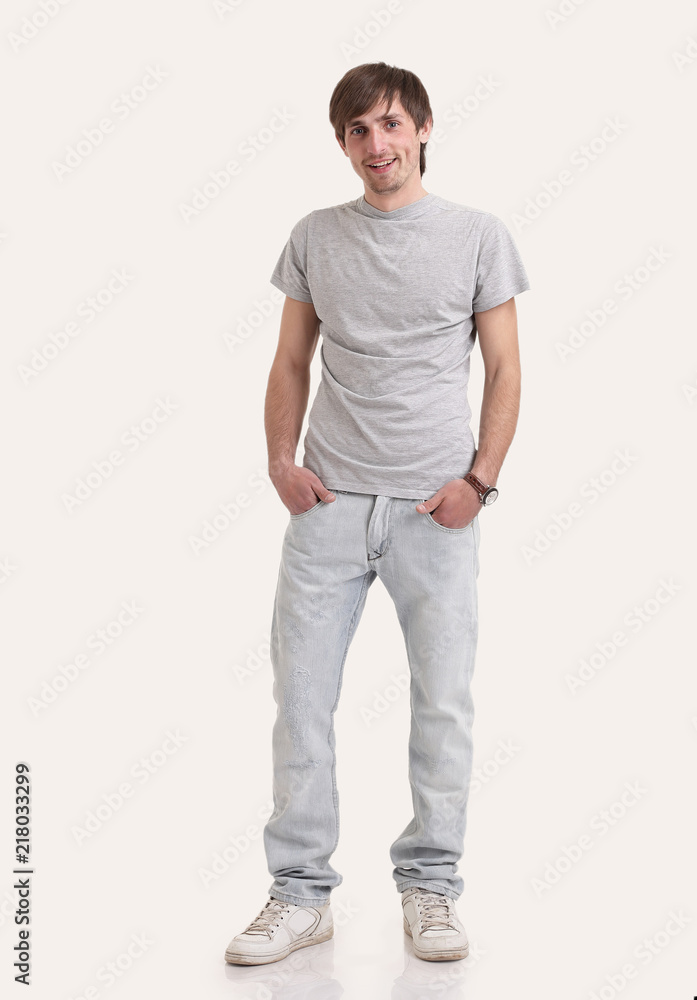 in full growth.stylish young man in full growth.stylish young man
