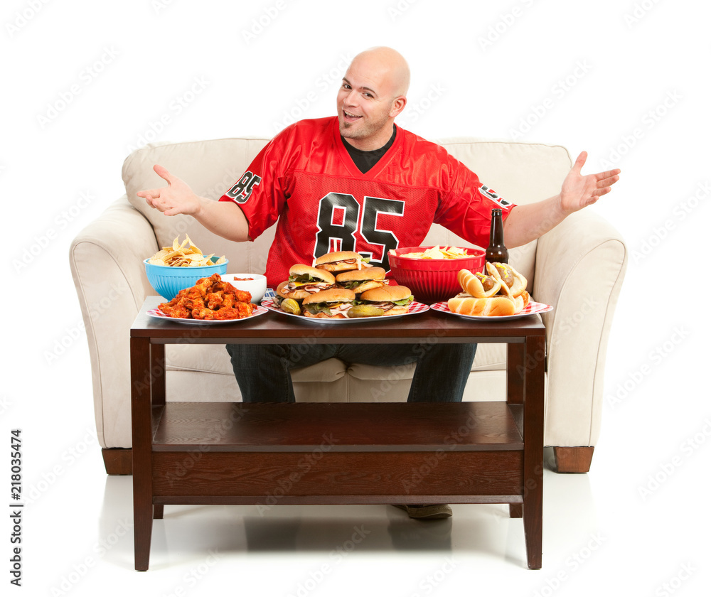 Fans: Man Excited to Eat Snacks Fans: Man Excited to Eat Snacks