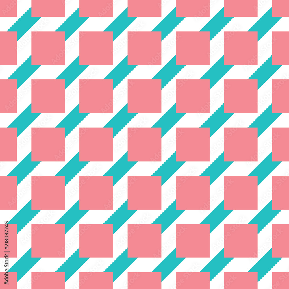 Obraz premium seamless pastel colored geometric vector pattern.