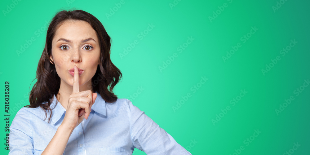 © fotofabrika - Young woman a quiet gesture