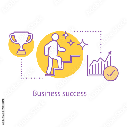 Business success concept icon