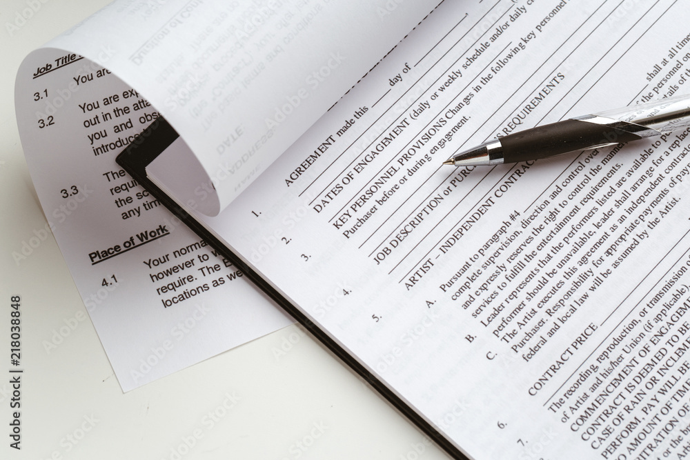 Legal contract signing - buy sell real estate contract Legal contract signing - buy sell real estate contract