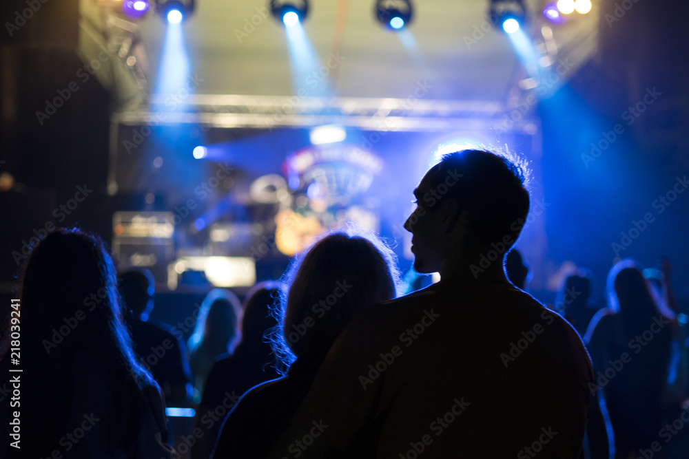 Naklejka premium crowd of people at a concert Branimir