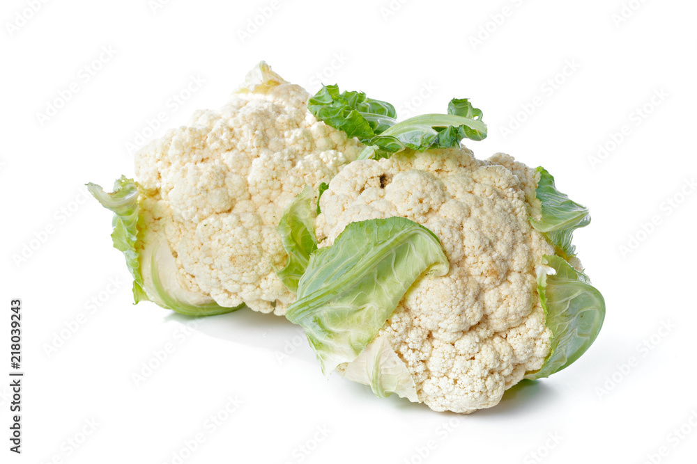 Cauliflower isolated on white background Cauliflower isolated on white background