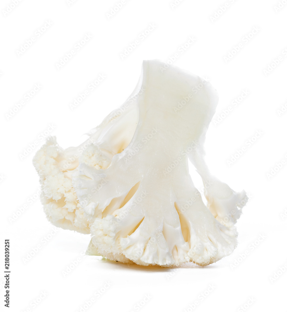 Cauliflower. Piece isolated on white. Cauliflower. Piece isolated on white.