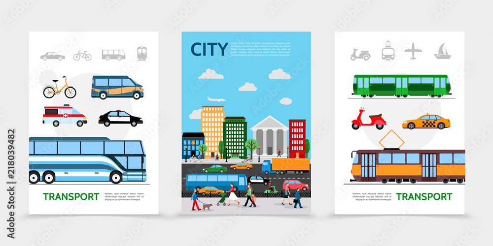 Flat City Transport Posters