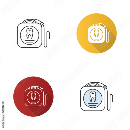 Dental floss icon