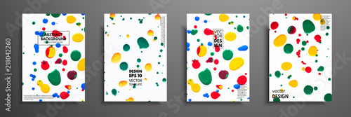 Mixture of acrylic paints. Liquid marble texture. Fluid art. Applicable for design cover, presentation, invitation, flyer, annual report, poster and business card, desing packaging. Modern artwork.