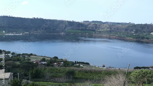 Lago d'Averno (Lake Avernus) is a volcanic crater lake. Pozzuoli, Italy photo