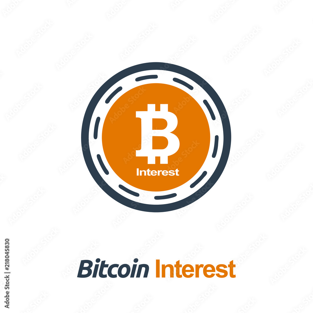 Bitcoin Interest Cryptocurrency Coin Sign Isolated Bitcoin Interest Cryptocurrency Coin Sign Isolated