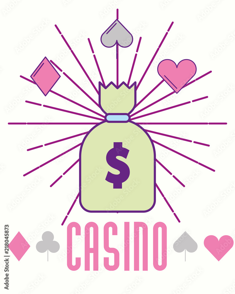 casino money bag cash fortune gambling vector illustration cartoon casino money bag cash fortune gambling vector illustration cartoon