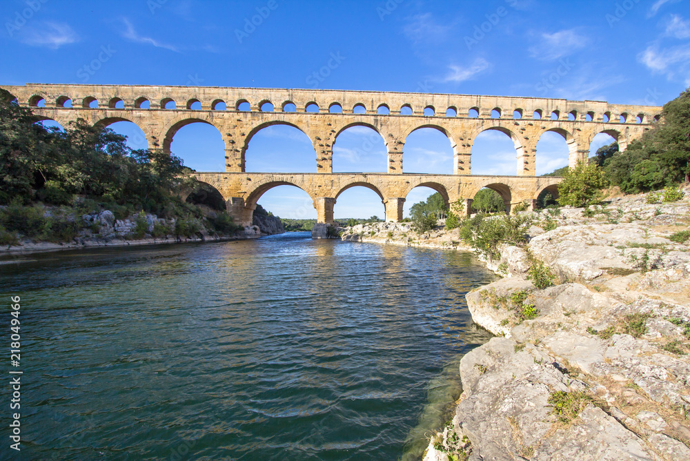 Naklejka premium Pont du Gard, France