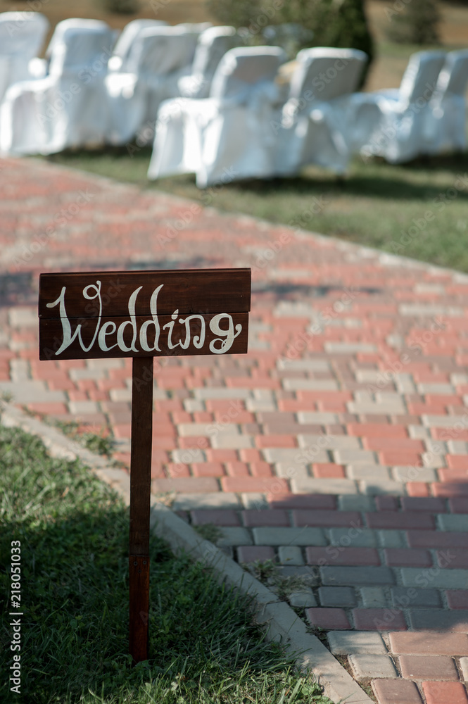 Obraz premium wedding board