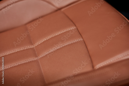 Leather armchair of a luxury car © Artur Nyk