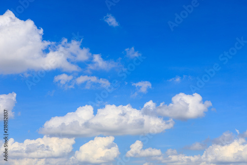 Beautiful background from blue sky and white cloud.