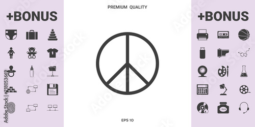 Peace sign symbol
