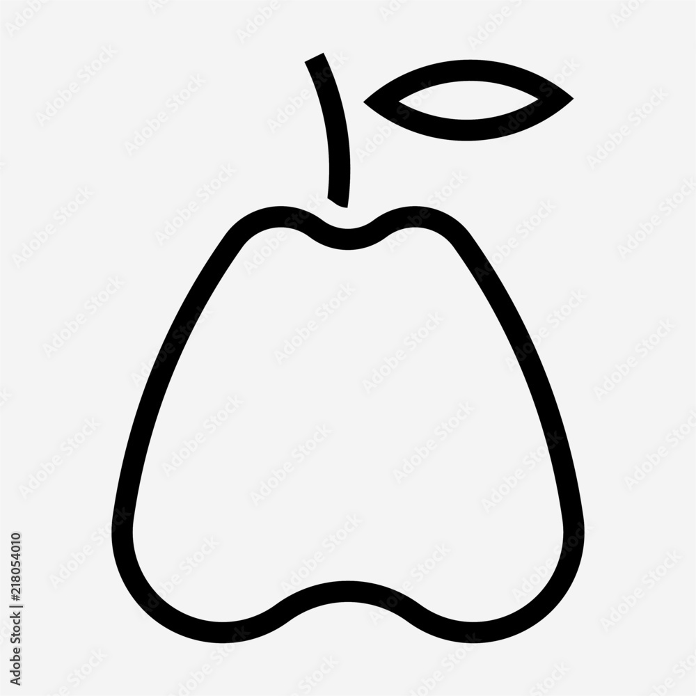 Outline fruit pixel perfect vector icon Outline fruit pixel perfect vector icon