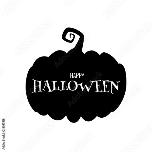 Thematic postcard to Helloween with unique lettering