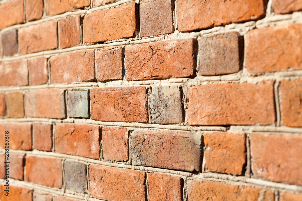 Fototapeta premium Red brick wall texture background