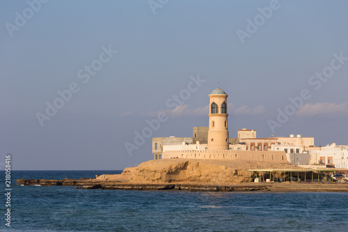 Lighthouse in the bay of Sur, in Oman