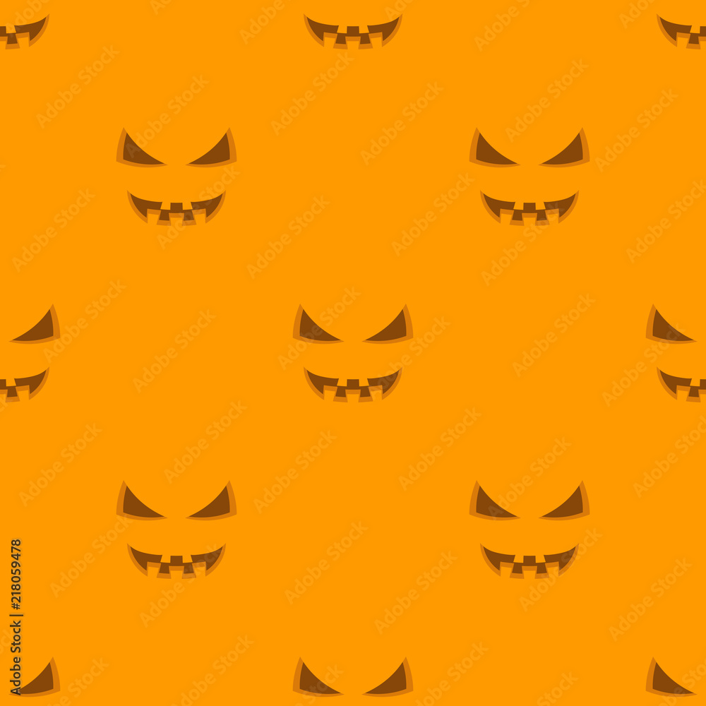 Face pumpkin seamless pattern. Face pumpkin seamless pattern.