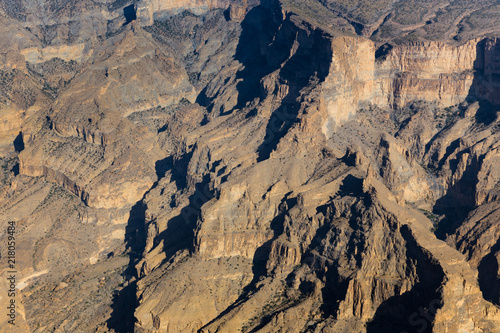 View of Jebel Shams in Oman