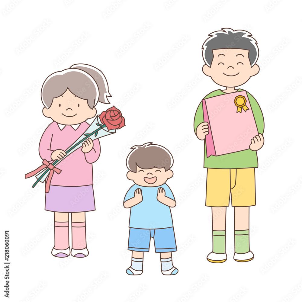 お祝い_全身_子ども3人