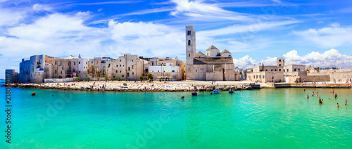 Molfetta - coastal town in Puglia with beautiful sea and beaches. Italian summer holidays