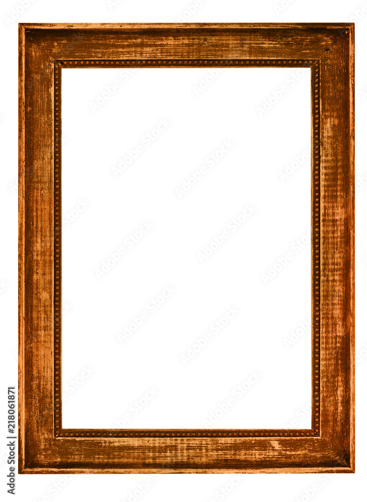Old Wooden Picture Frame isolated on white background. Old Wooden Picture Frame isolated on white background.