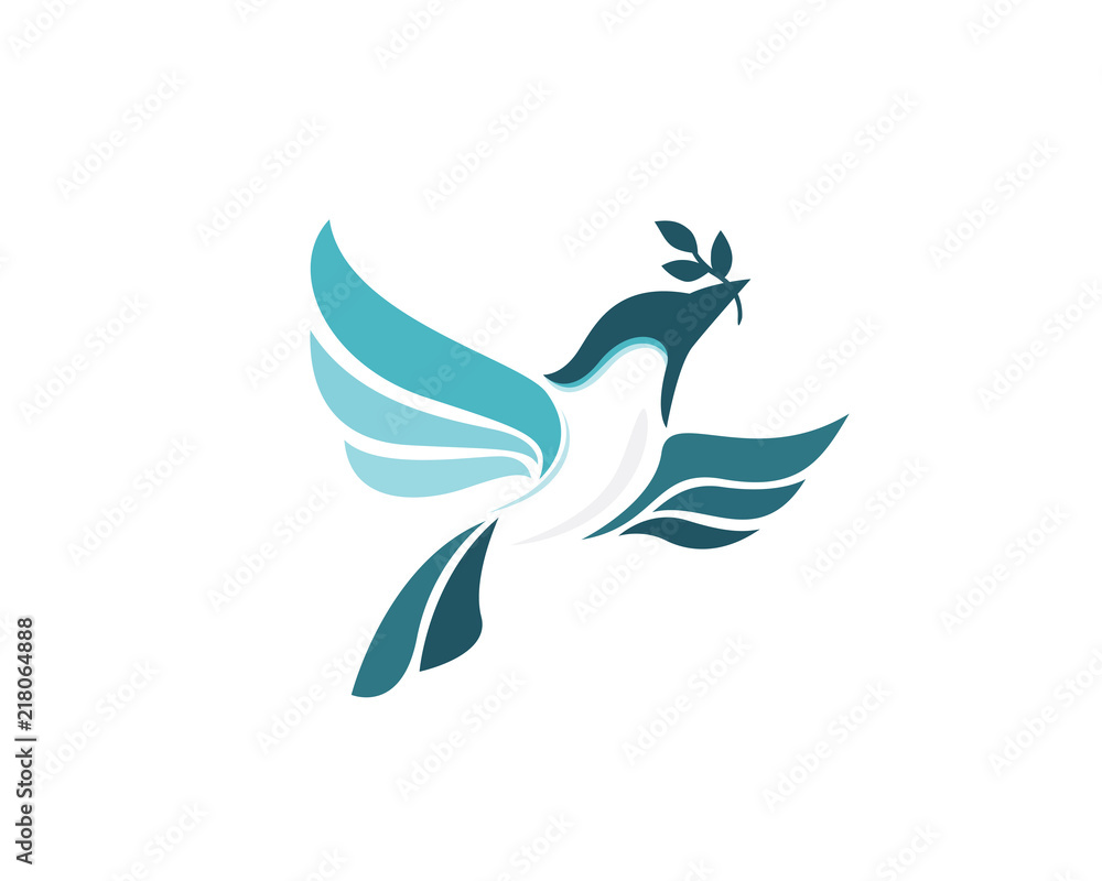 Obraz premium leaf bird logo