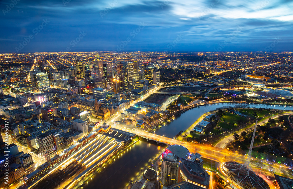 Fototapeta premium Melbourne Sunrise View