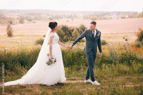 Happy couple.Wedding photo.Couple in love