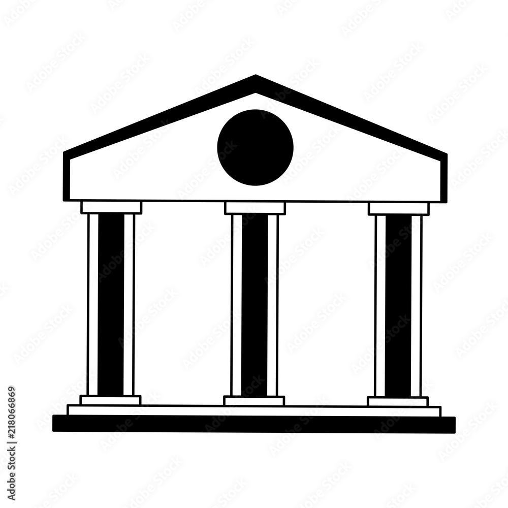 Bank building symbol vector illustration graphic design Bank building symbol vector illustration graphic design