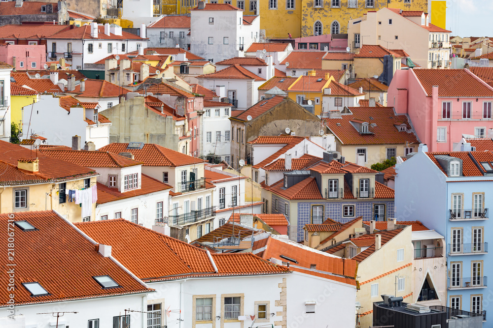 Beautiful view of Lisbon old city, Portugal Beautiful view of Lisbon old city, Portugal