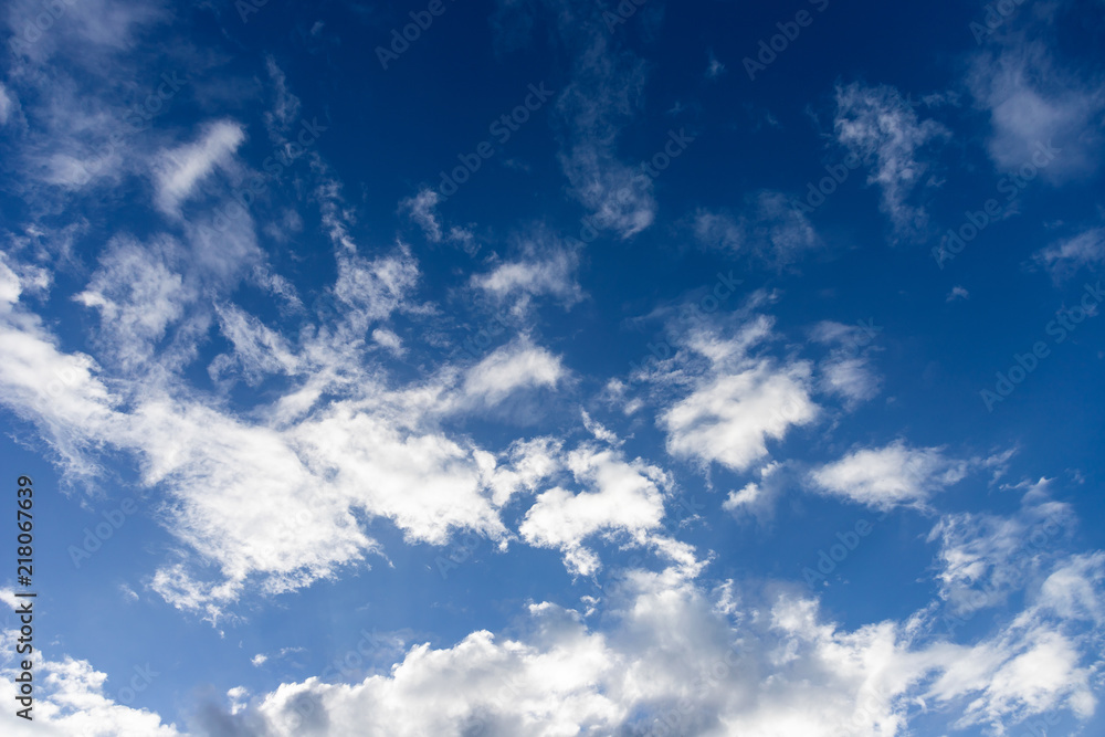 Blue sky with clouds background