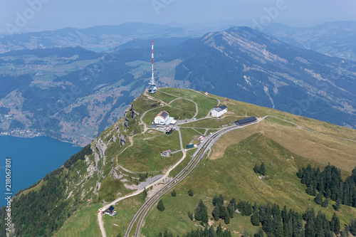 Flugaufnahme der Rigi Kulm photo