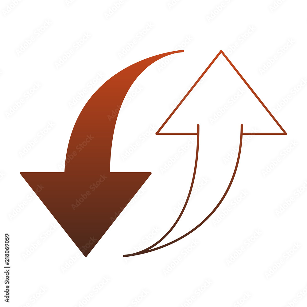 Upload and download symbol vector illustration graphic design Upload and download symbol vector illustration graphic design