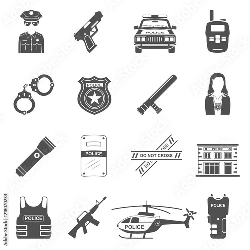 Black Icons - Police Equipment